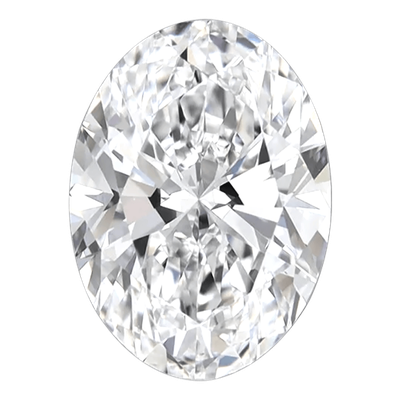 Oval cut diamond